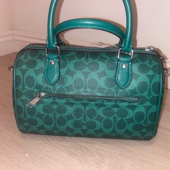 (New) Coach Bright Jade Rowan Satchel - Picture 1 of 4